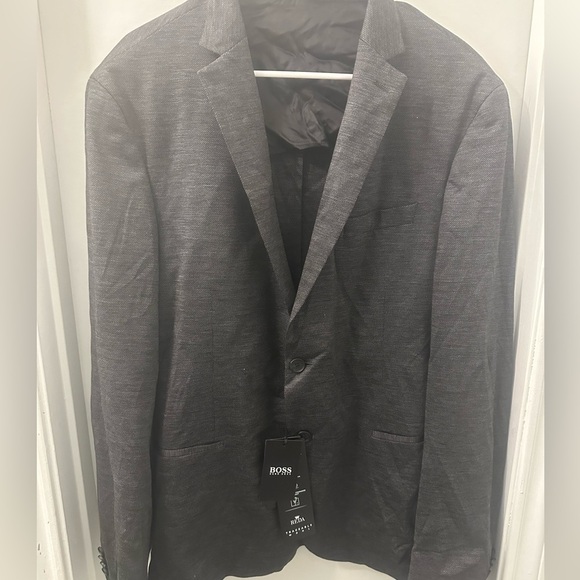 Boss Hugo Boss Slim FIT JACKET IN MICRO-PATTERNED STRETCH JERSEY 44R - Picture 8 of 17